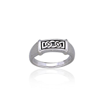 Celtic Knotwork Sterling Silver Ring TR1890 - Jewelry